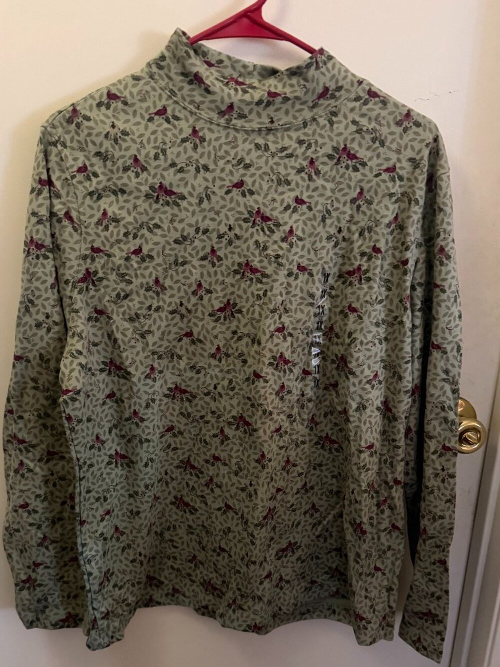 Croft & Barrow Holiday Mock Turtleneck W 1X